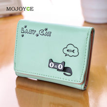 Candy Color Women Wallets Girl Purse Card Holder Cartoon PU Leather Clutch Bag Handbag carteira Womens Wallets and Purses SN9
