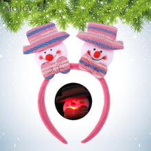 Cartoon Flashing Christmas Headband Light Up Hair Band Accessories  SN9