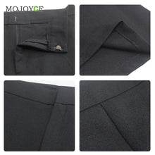 Casual Black Office Lady Pants Women's High Waist Wide Leg Pants Bell-bottoms Flare Pants Trouser SN9