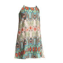 Casual Boho Mini Women Dress Strap Beach Dress Floral Print Tunic Sleeveless Short Chiffon Dress Vestido de renda  SN9