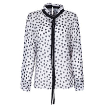 Casual Chiffon Women Blouse Long Sleeve Shirt Women Blusas femininas Women Tops Fashion Dot Print Blusa  SN9