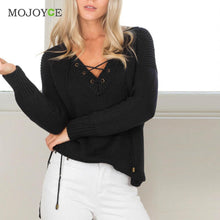 Casual Cross Strap Women Sweaters and Pullovers Long Sleeve Knitted Loose Sweater Poncho Pullover Sweater Women Pull Femme SN9