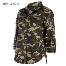 Casual Fashion jacket Women Camouflage Army Jacket Sheath Outerwear Pocket Vogue Women Coat Cardigan jaqueta feminina SN9