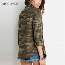 Casual Fashion jacket Women Camouflage Army Jacket Sheath Outerwear Pocket Vogue Women Coat Cardigan jaqueta feminina SN9