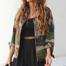 Casual Fashion Bomber Jacket Women Camouflage Sheath Outerwear Vogue Coat Women Cardigan jaqueta feminina Vogue Ladies Coat SN9