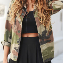 Casual Fashion Bomber Jacket Women Camouflage Sheath Outerwear Vogue Coat Women Cardigan jaqueta feminina Vogue Ladies Coat SN9