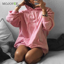 Casual Long Sleeve Hoodie Women Grey Pink Sweatshirt Women Jumper Sweatershirt Pullover Women Tops Free size SN9