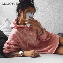 Casual Long Sleeve Hoodie Women Grey Pink Sweatshirt Women Jumper Sweatershirt Pullover Women Tops Free size SN9