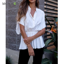 Casual Loose Short Sleeve Women Blouse Acetate Shirt Women blusas Fashion White Blouse Blusas Femininas Women Tops SN9