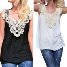 Casual Slim Sleeveless Tops Tanks Fmininas Women Vest Top Ladies Floral Lace Crochet Stitching Sleeveless Camis Chiffon SN9