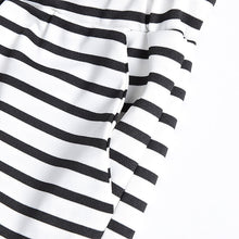 Casual sexy white striped pants slim elastic high waist women trousers bodycon knitted long pants  SN9