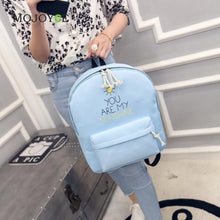 Canvas Backpack Letter Printing Backpack Women Preppy Style School Bags for Teenagers Mochila Backpacks for Teenage girls SN9
