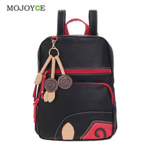 Black Red Women Bag PU leather Backpack New Material School Bags for Teenagers Backpacks for Teenage Girls Mochila SN9