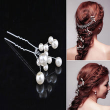 6Pcs Bridal Hair Pins Bridesmaid Pearl Flower Wedding Headpiece Party Hair Pins Hairpin Headpieces Hair Accessories SN9