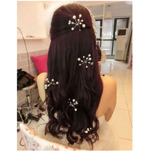 6Pcs Bridal Hair Pins Bridesmaid Pearl Flower Wedding Headpiece Party Hair Pins Hairpin Headpieces Hair Accessories SN9