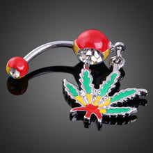 Belly Button Rings Flattering Decoration Maple Leaf Pendant Girl Belly Piercing Body Jewelry Piercing Nombril Pendant SN9